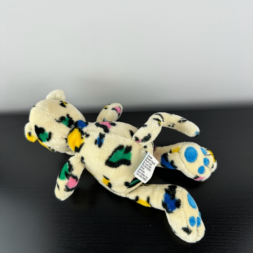 Stephan Baby Rare Spotted Leopard Cheetah 8” Plush Stuffed Animal Rattle Inside - Picture 5 of 6